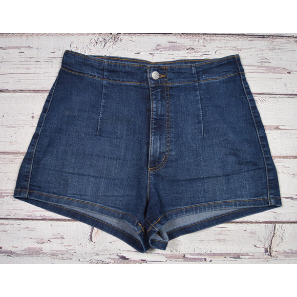Wild Fable Highest‎ Rise Denim Shorts Women's Juniors Size 10/30R Pre-Owned - Picture 1 of 11